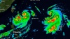 Typhoon duo. Lekima intensifying to near STY level and striking the Yaeyama shortly before 24h