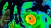 The eye of Super Typhoon Lekima is tracking between Ishigaki and Miyakojima