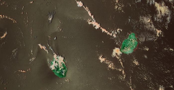 On ne s'en lasse pas. Cette fois ci capturées par le satellite Noaa20 à 13h36.