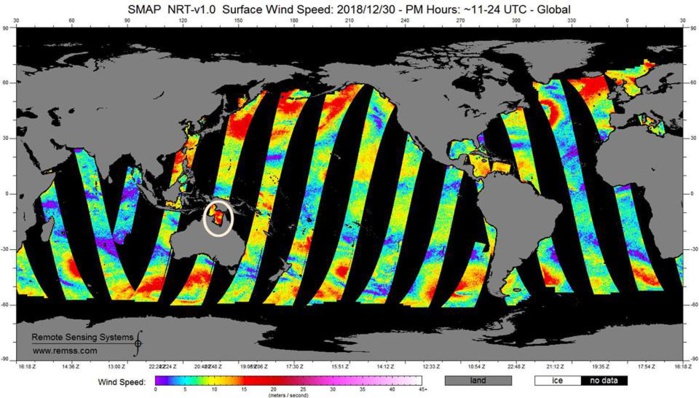 SMAP: une petite révolution pour l'estimation de l'intensité des cyclones