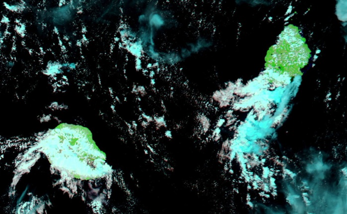 Le satellite Aqua, en haute résolution à 14h15. Nasa US. Le satellite Aqua, en haute résolution à 14h15. Nasa US.
