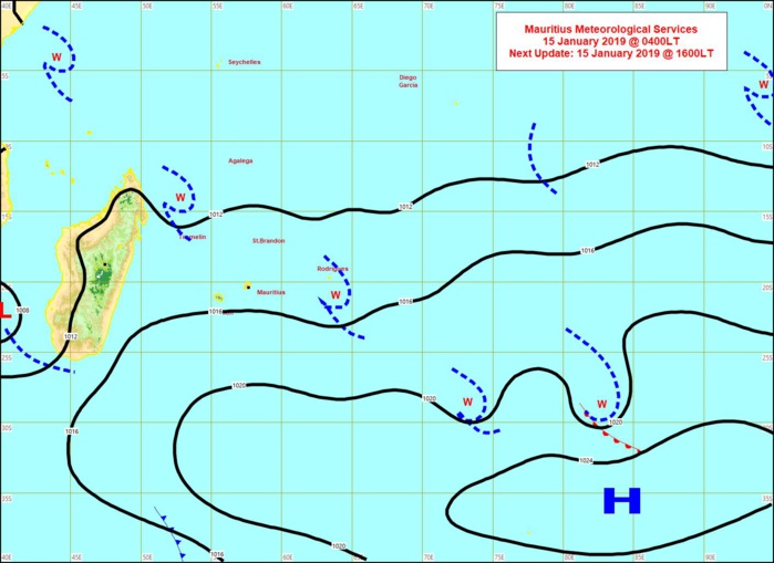 Situation à 04h ce matin. Carte réalisée par MMS/Vacoas. Situation à 04h ce matin. Carte réalisée par MMS/Vacoas.