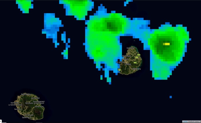 Photo satellite à 22h.