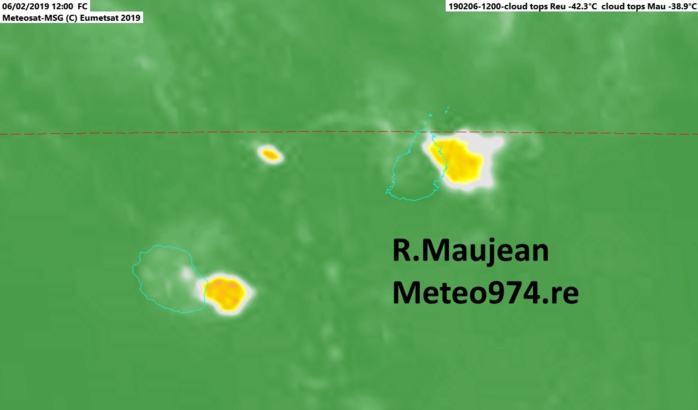 Maurice/Réunion: averses orageuses en cours Maurice/Réunion: averses orageuses en cours