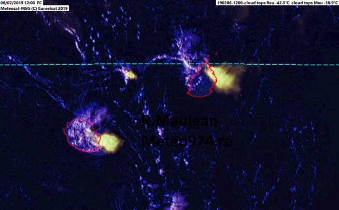 Maurice/Réunion: averses orageuses en cours Maurice/Réunion: averses orageuses en cours