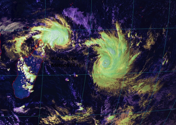 17h: Photos satellite haute résolution, Funani analysé en cyclone tropical