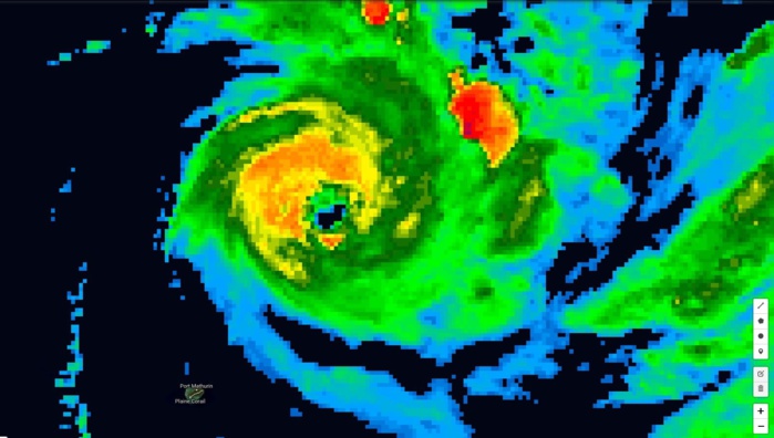 Photo satellite de 22h. Photo satellite de 22h.