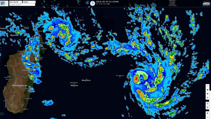 Satellite à 19h. Satellite à 19h.
