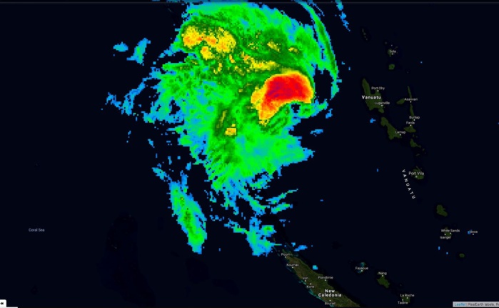 OMA capturée par le satellite géostationnaire japonais à 00h/Nouméa. OMA capturée par le satellite géostationnaire japonais à 00h/Nouméa.