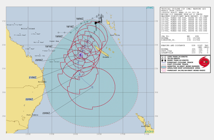 09UTC: OMA reduced to a 45knots cyclone, forecast to intensify gradually next 48hours