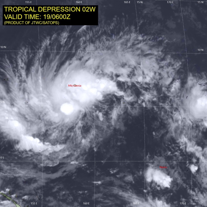 02W expected to intensify rapidly next 4 days while approaching the Yap/Guam area