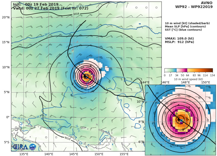 02W expected to intensify rapidly next 4 days while approaching the Yap/Guam area