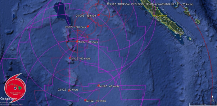 15UTC: Cyclone OMA(15P) Category 1 US may intensify to Category 2 within 12hours 15UTC: Cyclone OMA(15P) Category 1 US may intensify to Category 2 within 12hours