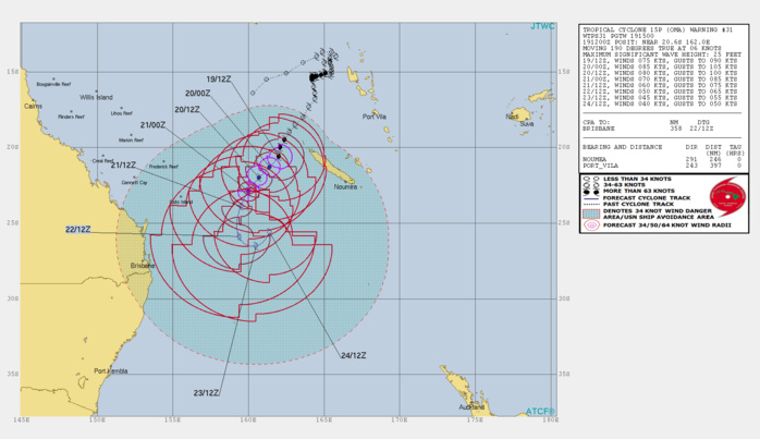 15UTC:  Cyclone OMA(15P) Category 1 US may intensify to Category 2 within 12hours