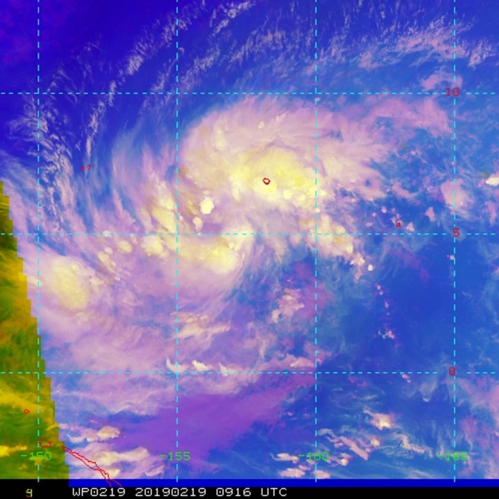 15UTC: TD 02W forecast to intensify rapidly to a Category 3 US in 3 days while approaching the Yap/Guam area