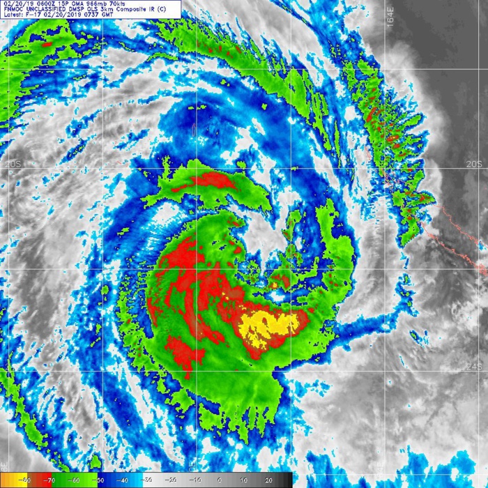 09UTC: cyclone OMA(15P): slow-moving and forecast to weaken next 5 days 09UTC: cyclone OMA(15P): slow-moving and forecast to weaken next 5 days