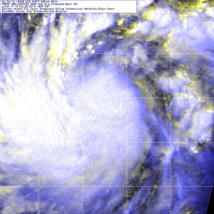 21UTC: WUTIP(02W) intensifying and forecast to reach CAT3 US in less than 2 days while approaching the Guam/Yap area 21UTC: WUTIP(02W) intensifying and forecast to reach CAT3 US in less than 2 days while approaching the Guam/Yap area