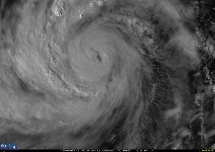 05UTC: video update on Typhoon WUTIP(02W) : the typhoon is intensifying