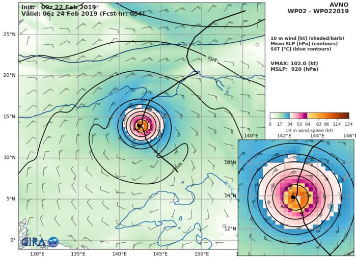 GFS: 102KT AT +54H GFS: 102KT AT +54H