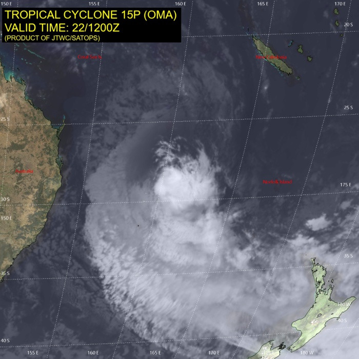 15UTC: cyclone OMA(15P): forecast to dissipate(below 35knots) after 24hours 15UTC: cyclone OMA(15P): forecast to dissipate(below 35knots) after 24hours