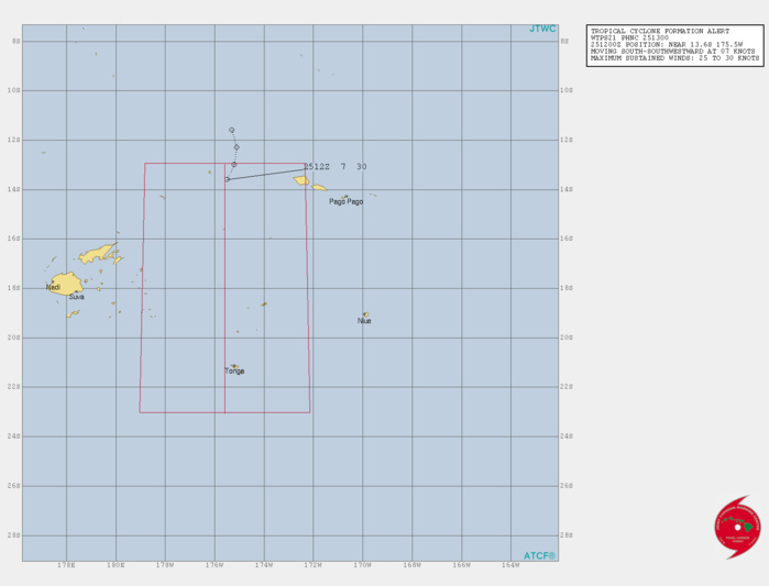 1330UTC: South Pacific: INVEST 95P: development likely within the next 24hours 1330UTC: South Pacific: INVEST 95P: development likely within the next 24hours