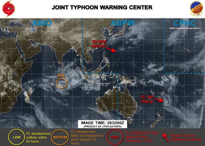 South Indian: 96S likely to develop next 72hours, now medium South Indian: 96S likely to develop next 72hours, now medium