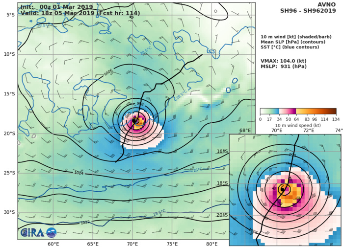 GFS AT 00Z: 104KT AT + 114H GFS AT 00Z: 104KT AT + 114H