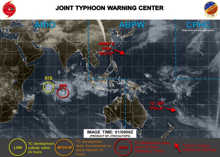 09UTC: South Indian: 96S high chances of development next 24hours 09UTC: South Indian: 96S high chances of development next 24hours