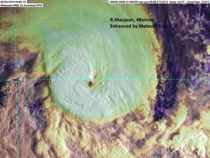 Image de 7heures dans le canal visible. Image de 7heures dans le canal visible.