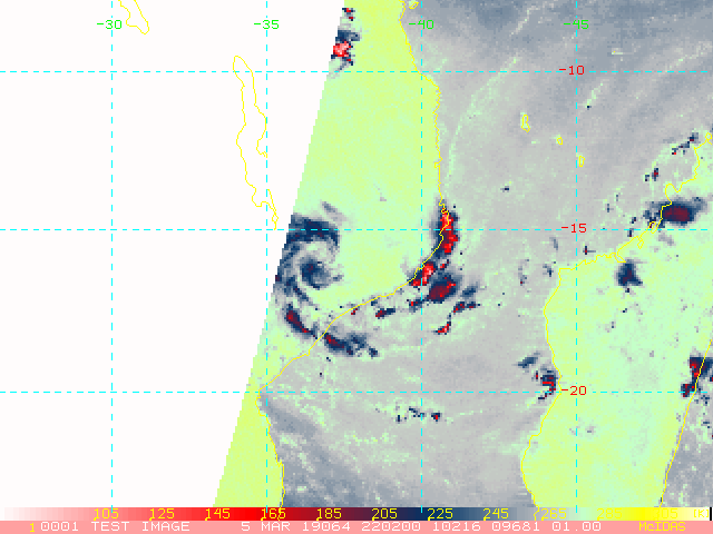 2202UTC: CYCLONIC CIRCULATION STILL WELL SIGNED OVER LAND