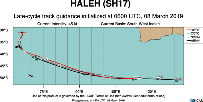 15UTC: TC HALEH(17S) undergoing slow extratropical transition 15UTC: TC HALEH(17S) undergoing slow extratropical transition