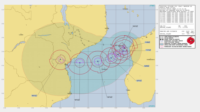 15UTC: IDAI(18S) is intensifying west of Madagascar, could be a powerful category 4 US in 3 days and approach Beira/Mozambique 15UTC: IDAI(18S) is intensifying west of Madagascar, could be a powerful category 4 US in 3 days and approach Beira/Mozambique