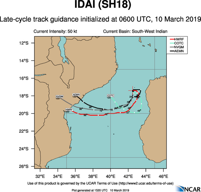 15UTC: IDAI(18S) is intensifying west of Madagascar, could be a powerful category 4 US in 3 days and approach Beira/Mozambique 15UTC: IDAI(18S) is intensifying west of Madagascar, could be a powerful category 4 US in 3 days and approach Beira/Mozambique
