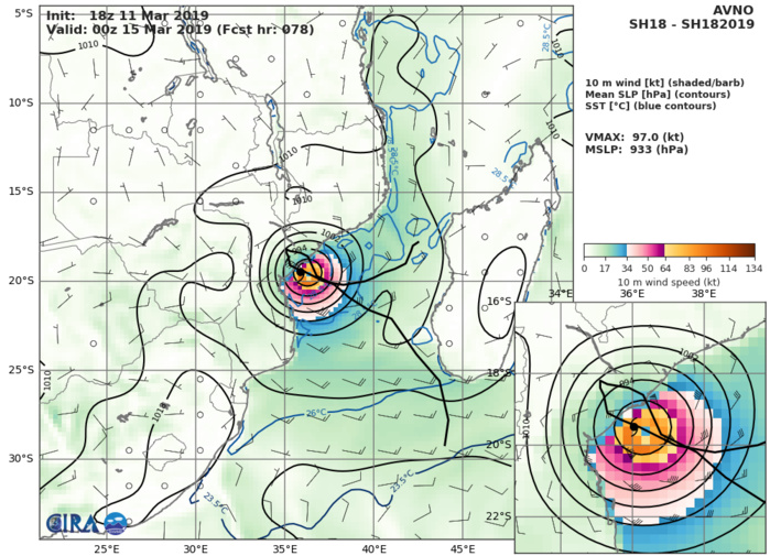 GFS AT 18UTC: 97KT AT +78H GFS AT 18UTC: 97KT AT +78H