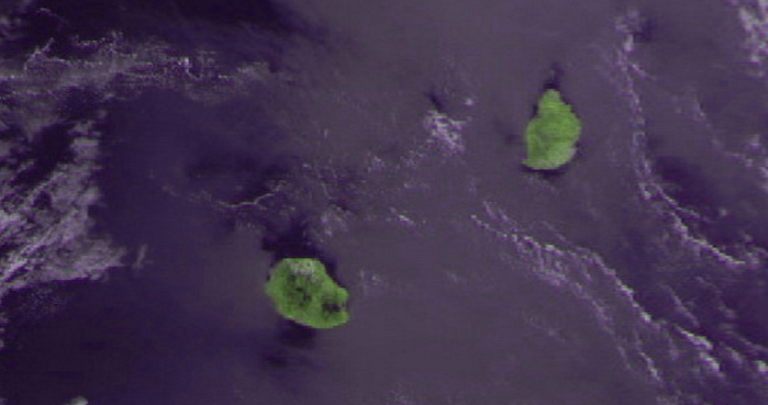 Le satellite Meteor M2 à 09h01 ce matin. Maufox. Le satellite Meteor M2 à 09h01 ce matin. Maufox.