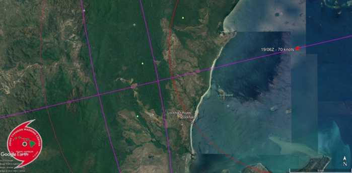 FORECAST LANDFALL AREA