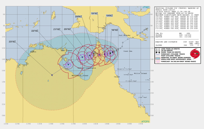 21UTC: TC TREVOR(20P) :extreme rapid intensification, landfall close to Lockhart as a Cat 3 US, rapid intensication expected over the Gulf in 48hours