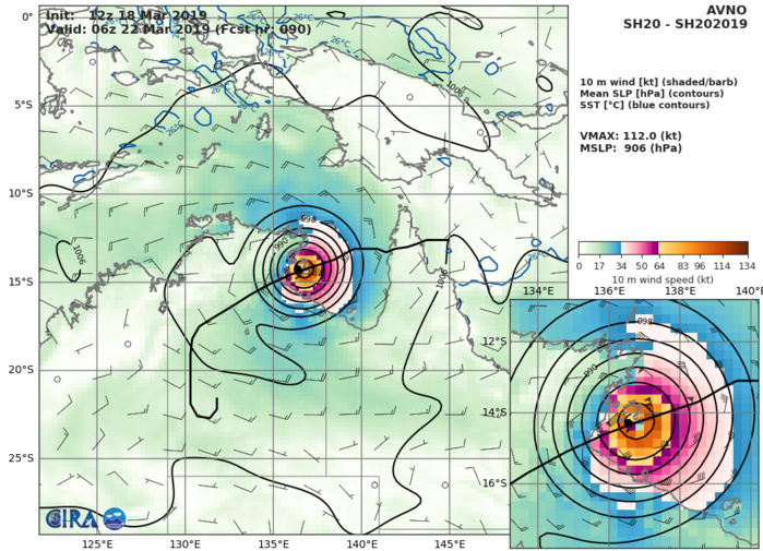 GFS AT 12UTC: 112KT AT +90H GFS AT 12UTC: 112KT AT +90H