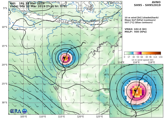 03UTC: South Indian: 95S likely to intensify next 24hours, could become a strong cyclone in 3 or 4 days 03UTC: South Indian: 95S likely to intensify next 24hours, could become a strong cyclone in 3 or 4 days