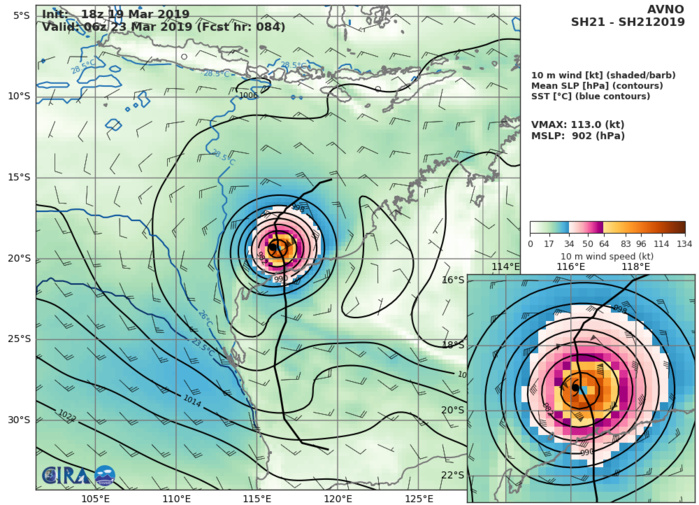 GFS AT 18UTC: 113KT AT +84H GFS AT 18UTC: 113KT AT +84H