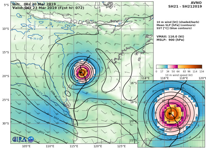 GFS AT 06UTC: 116KT AT +72H GFS AT 06UTC: 116KT AT +72H