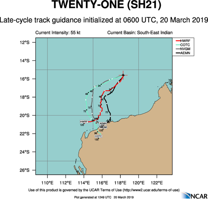 15UTC: SOUTH INDIAN: TC VERONICA(21S) intensifying rapidly next 48hours north-west of Western Australia 15UTC: SOUTH INDIAN: TC VERONICA(21S) intensifying rapidly next 48hours north-west of Western Australia