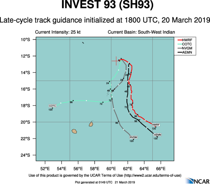 03UTC: South Indian: 93S likely to develop within 48hours