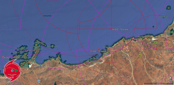 FORECAST LANDFALL AREA