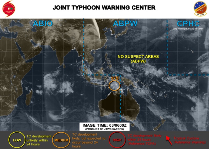 06UTC: South Indian: Invest 97S is now under watch