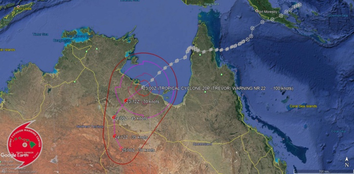 TC TREVOR(20P): Final Warning, maximum intensity reached was 105knots category 3 US TC TREVOR(20P): Final Warning, maximum intensity reached was 105knots category 3 US