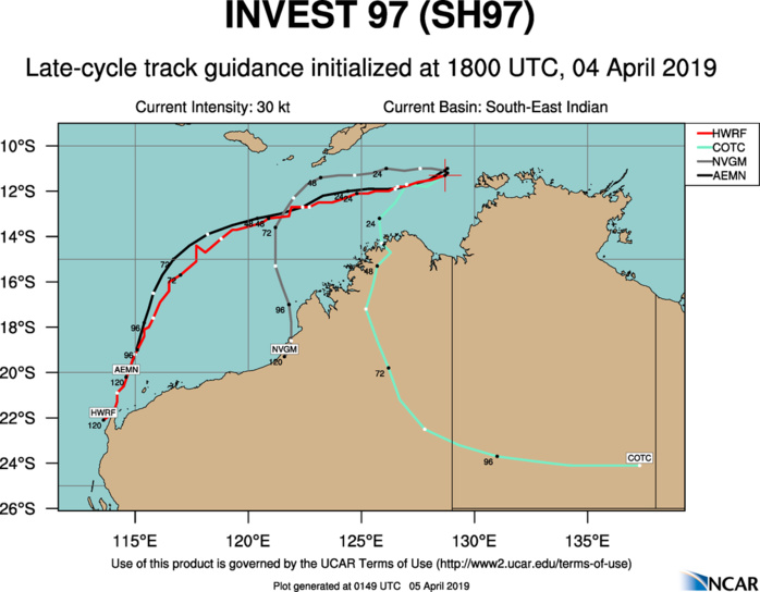 03UTC: TC 23S has formed, forecast to gradually intensify to a category 1 US in 72hours 03UTC: TC 23S has formed, forecast to gradually intensify to a category 1 US in 72hours