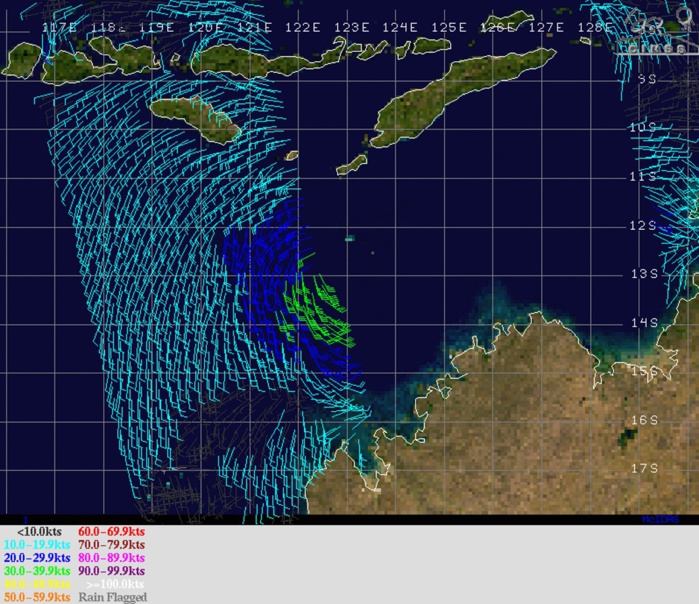15UTC: TC WALLACE(23S): conditions become more conducive for intensification next 48hours 15UTC: TC WALLACE(23S): conditions become more conducive for intensification next 48hours