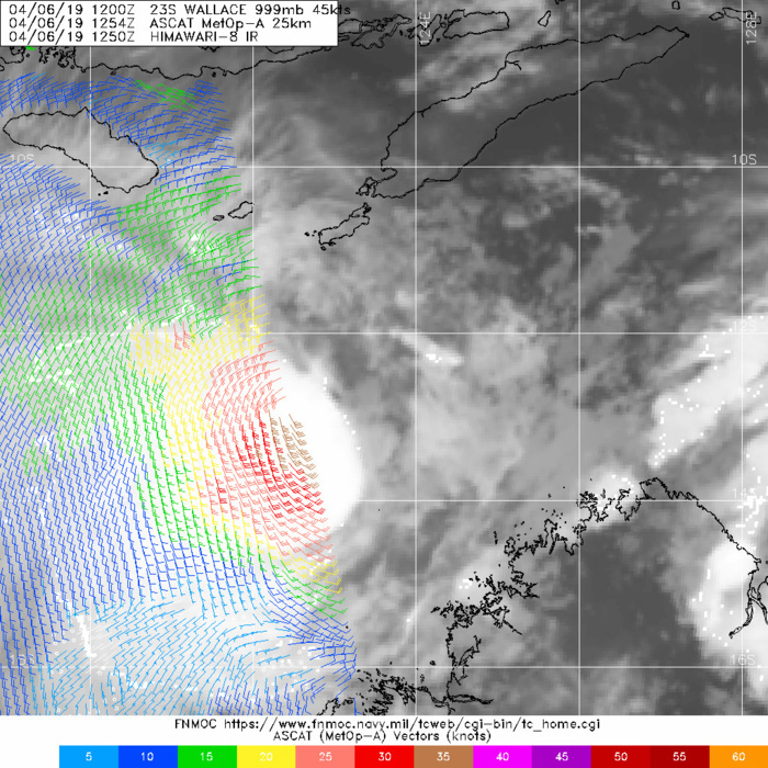 15UTC: TC WALLACE(23S): conditions become more conducive for intensification next 48hours