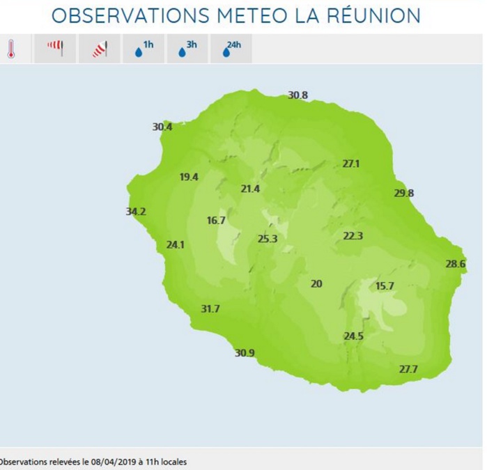 Stations de Météo France Réunion Stations de Météo France Réunion